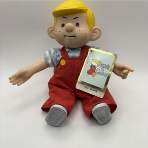 1983 Dennis the Menace Red Overalls Plush Collecrible Toy